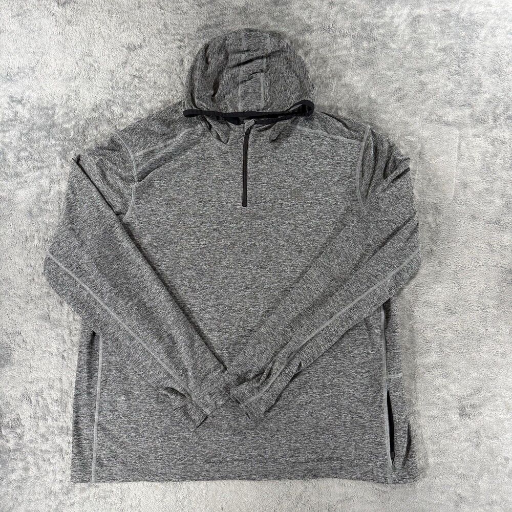 Alaskan Hardgear Hoodie 1/4 Zip Meltwater Standard Fit Pullover Gray Mens XL